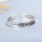 Argento Bracciale bellissimo con stile unico