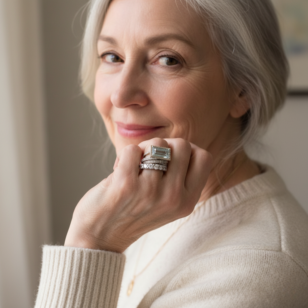 Argento Parure artigianale delicato