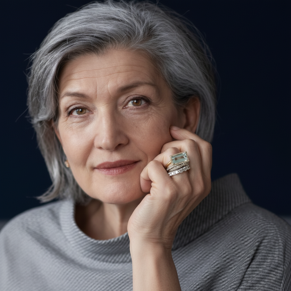 Argento Parure artigianale delicato