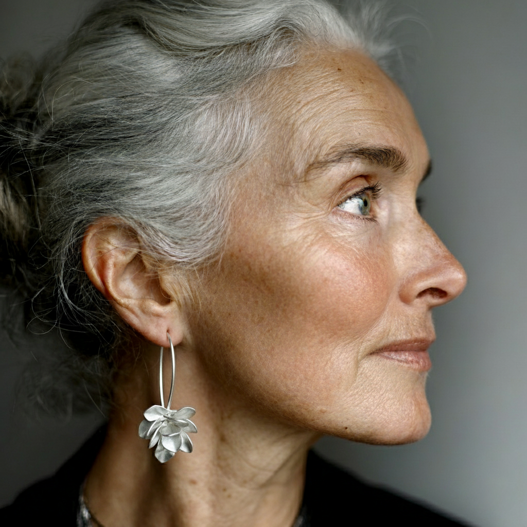 Argento Orecchino romantico per momenti speciali