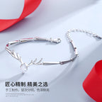 Argento Bracciale artigianale delicato