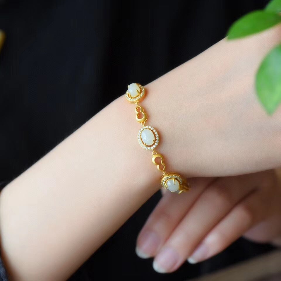 Argento Bracciale vintage fatto a mano