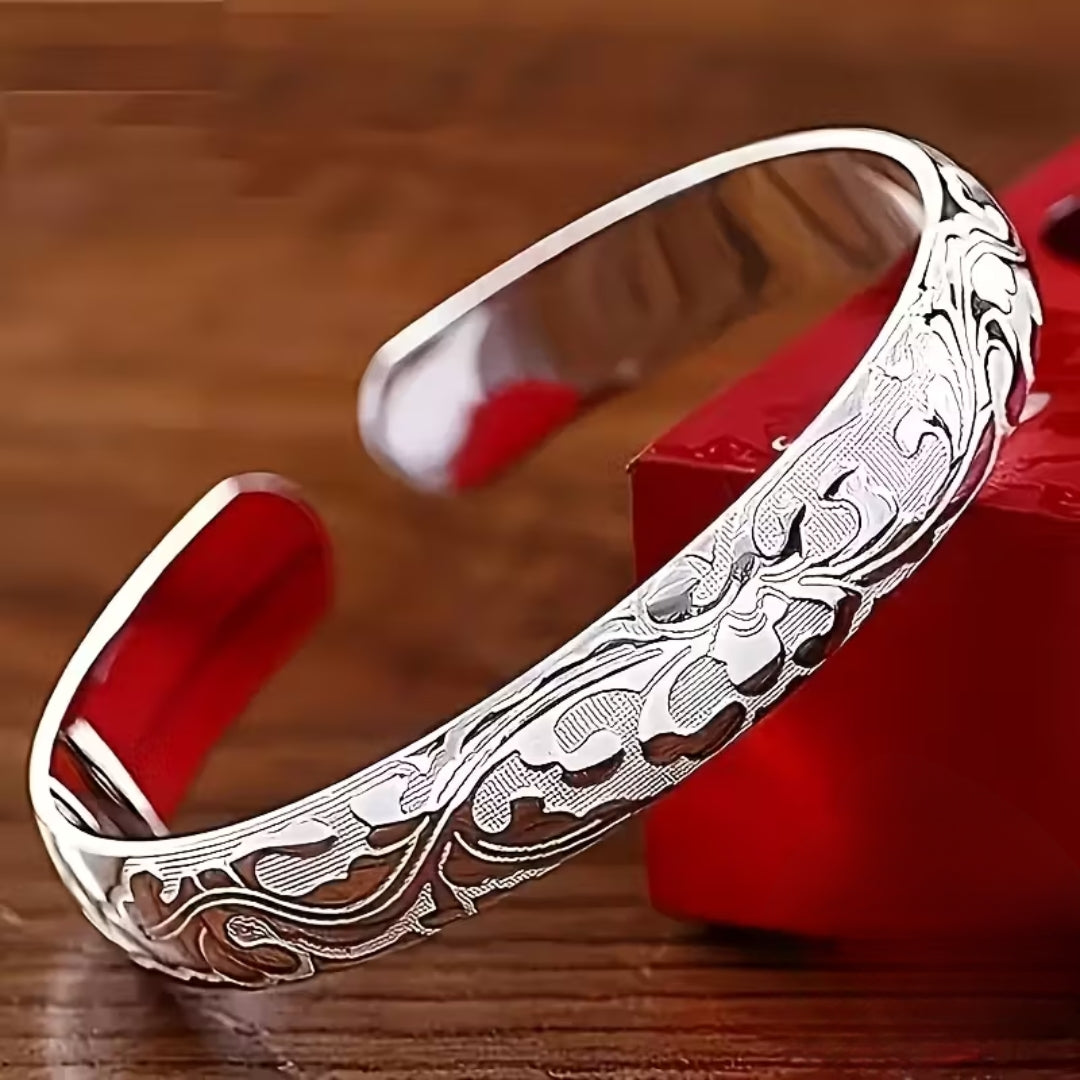Argento Bracciale bellissimo con stile unico