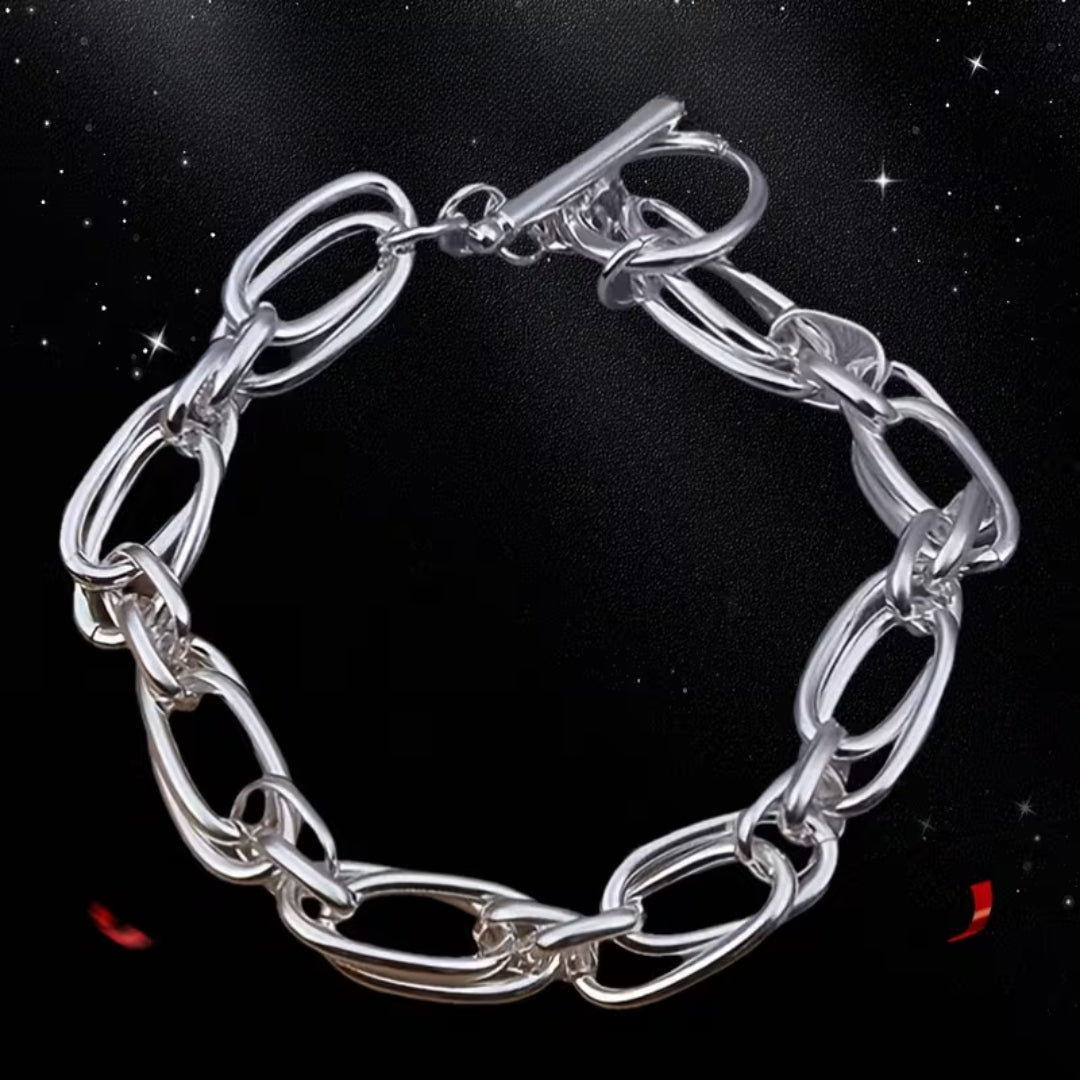 Argento Bracciale stupendo per uso quotidiano