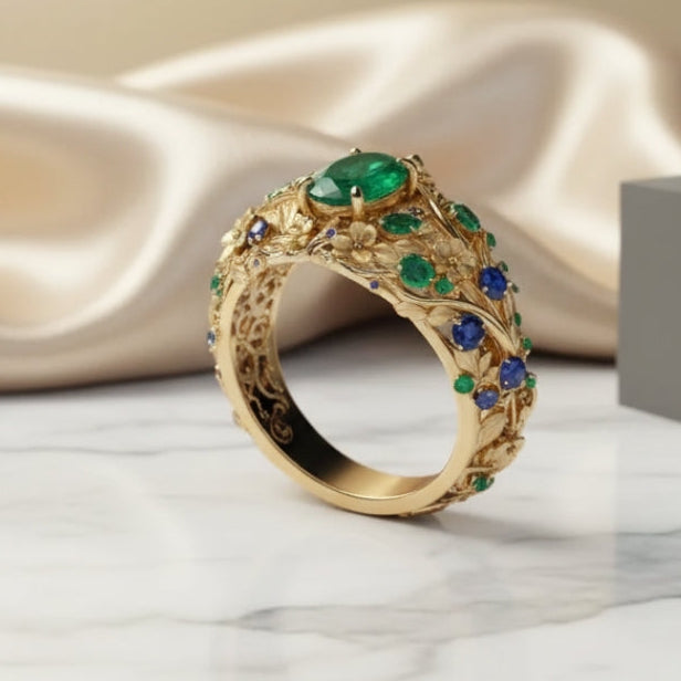 Oro Anello elegante per ogni occasione