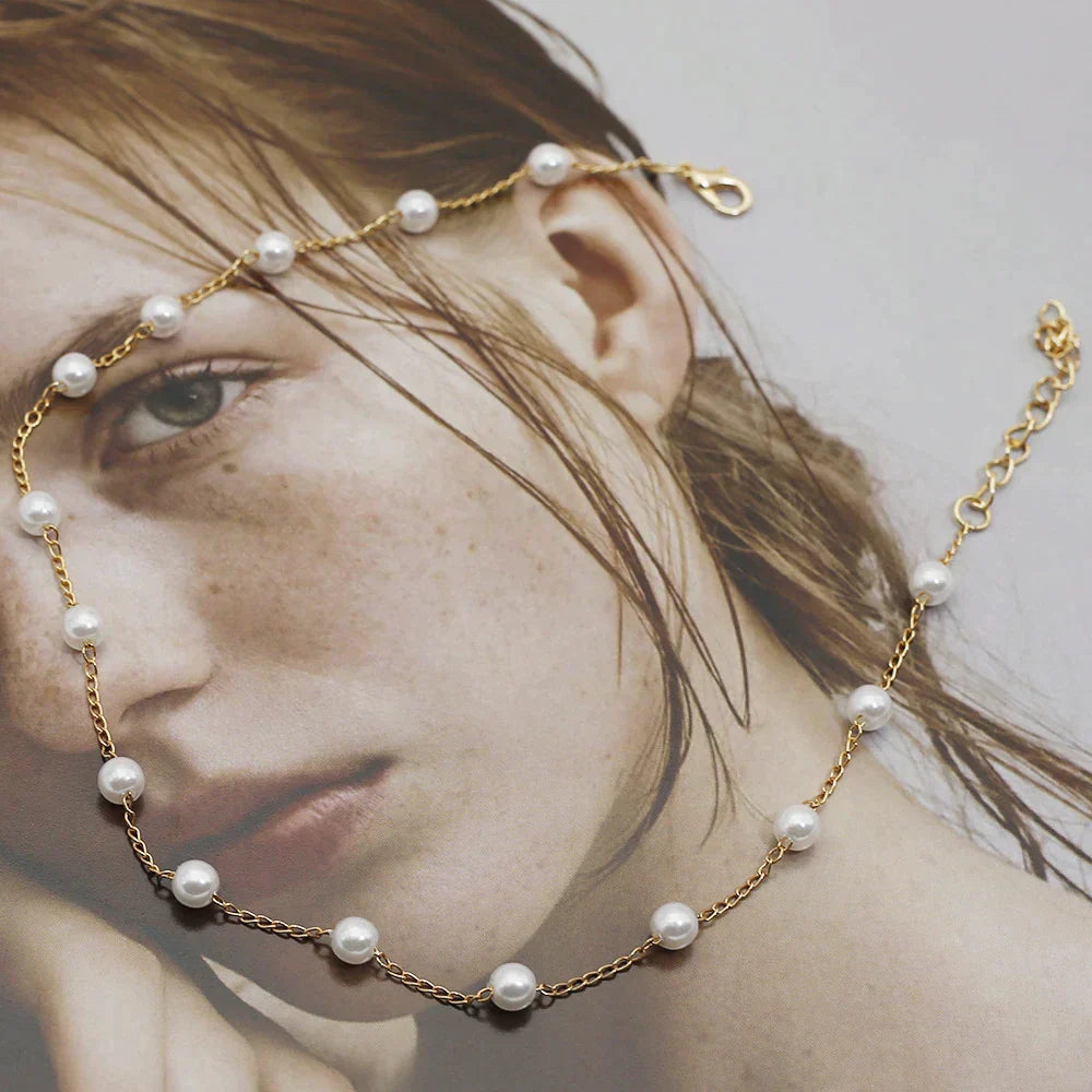 Oro Collana vintage fatto a mano