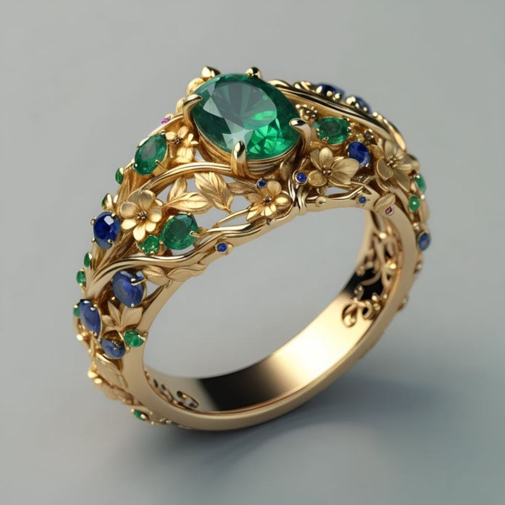 Oro Anello elegante per ogni occasione