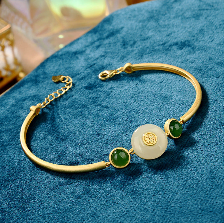 Argento Bracciale bellissimo con stile unico