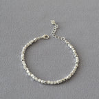Argento Bracciale bellissimo con stile unico