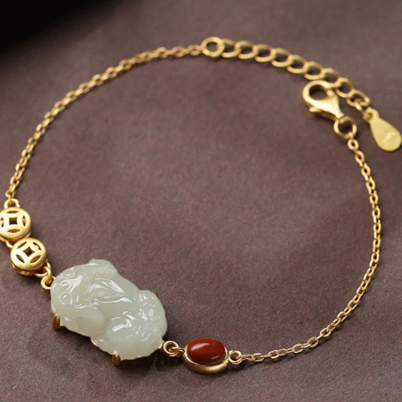 Argento Bracciale artigianale delicato