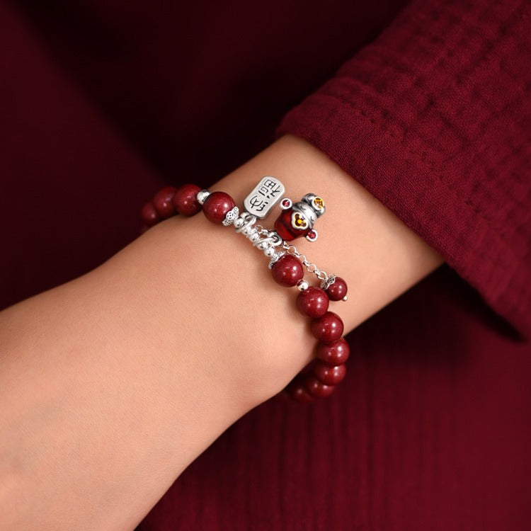 Argento Bracciale artigianale delicato