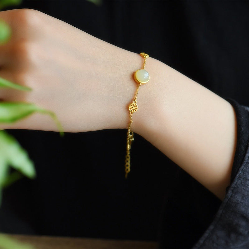 Argento Bracciale artigianale delicato