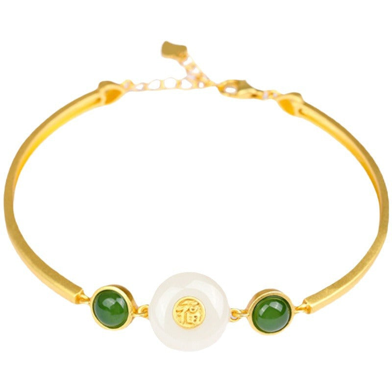 Argento Bracciale bellissimo con stile unico