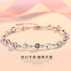 Argento Bracciale artigianale delicato