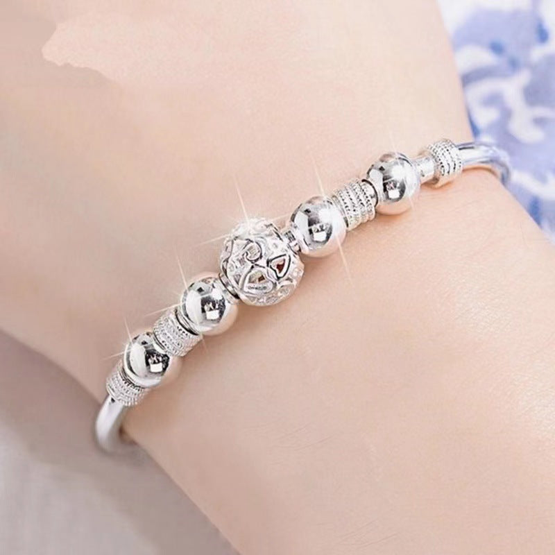 Argento Bracciale artigianale delicato