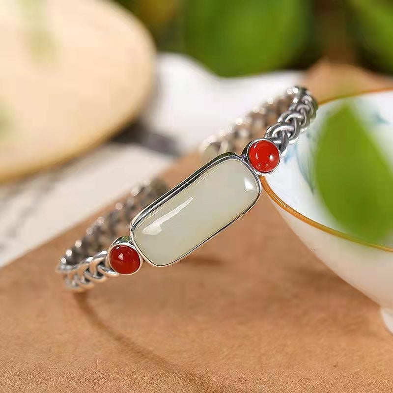 Argento Bracciale stupendo per uso quotidiano