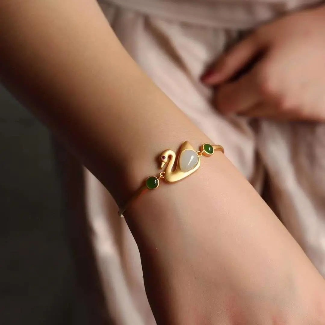 Argento Bracciale artigianale delicato