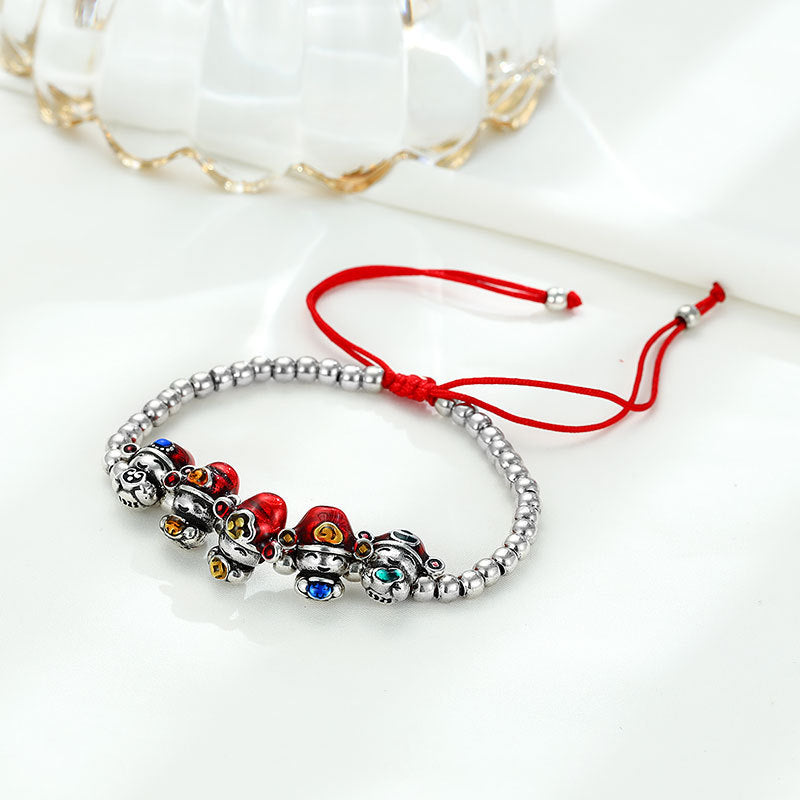 Argento Bracciale bellissimo con stile unico