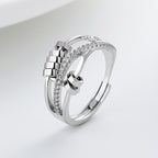 Argento Bracciale bellissimo con stile unico