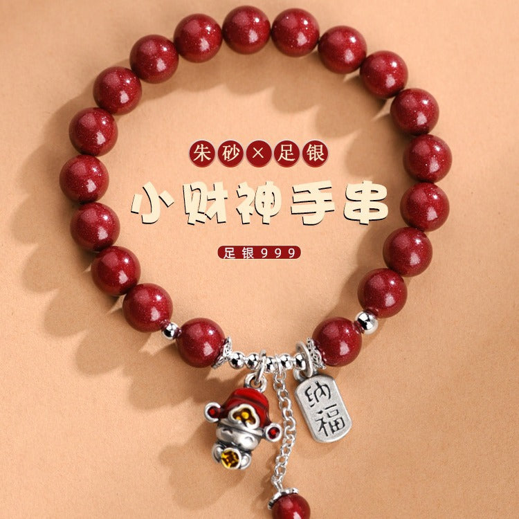 Argento Bracciale artigianale delicato