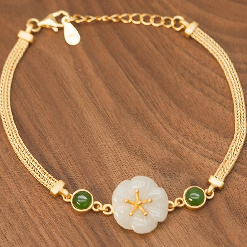 Argento Bracciale artigianale delicato