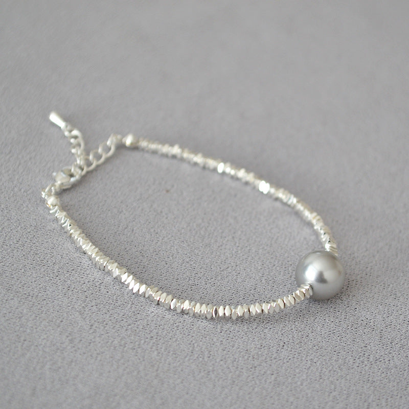 Argento Bracciale bellissimo con stile unico