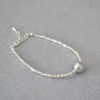 Argento Bracciale bellissimo con stile unico