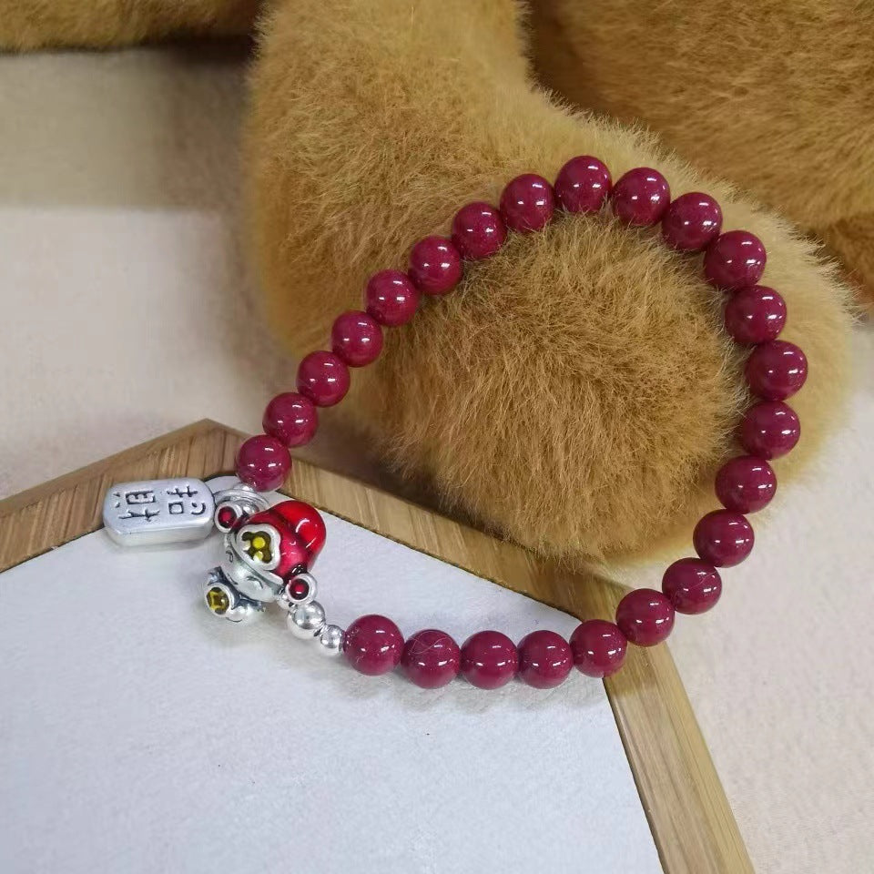 Argento Bracciale artigianale delicato