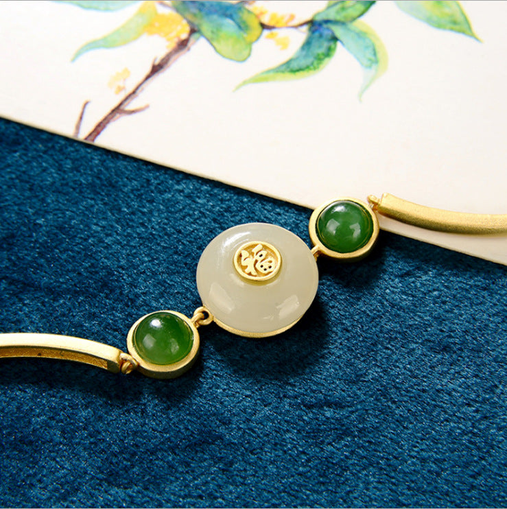 Argento Bracciale bellissimo con stile unico