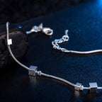 Argento Bracciale bellissimo con stile unico