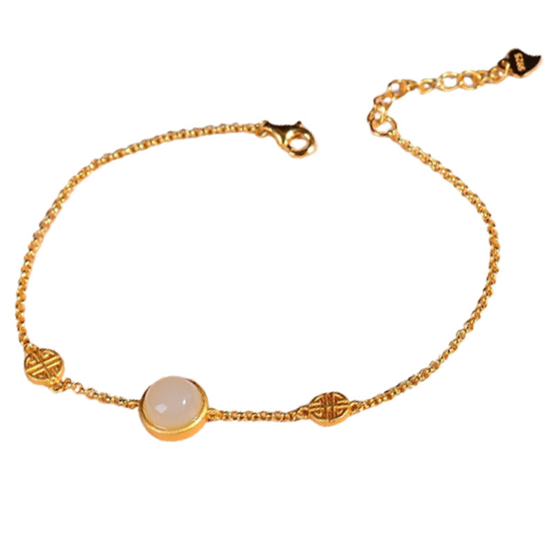 Argento Bracciale artigianale delicato