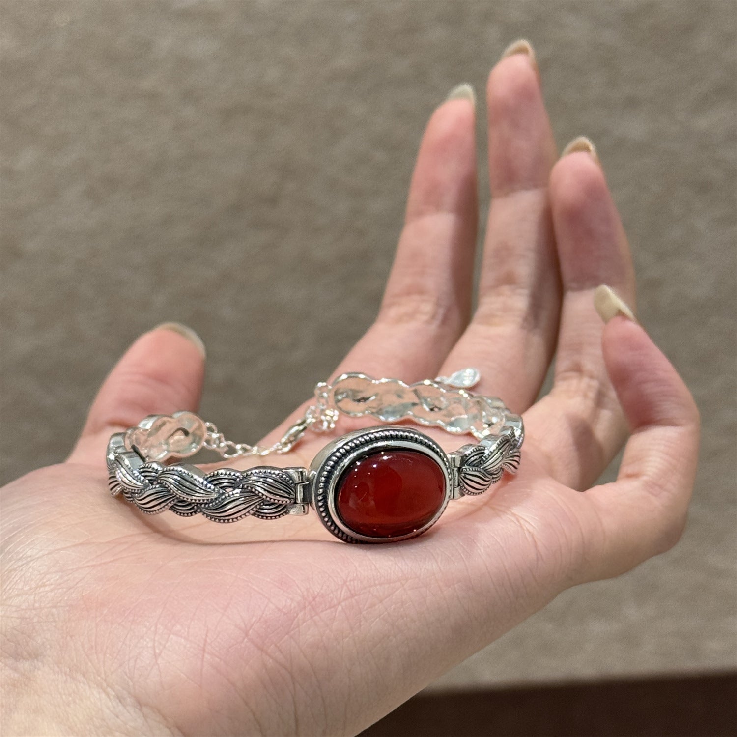 Argento Bracciale stupendo per uso quotidiano