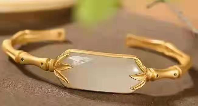 Argento Bracciale artigianale delicato