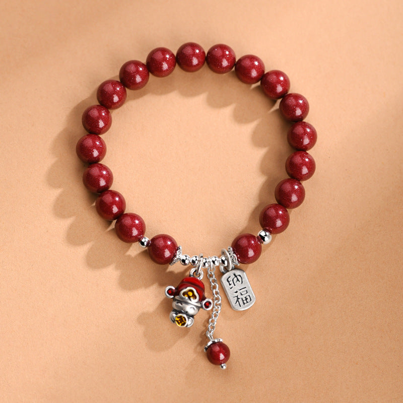 Argento Bracciale artigianale delicato