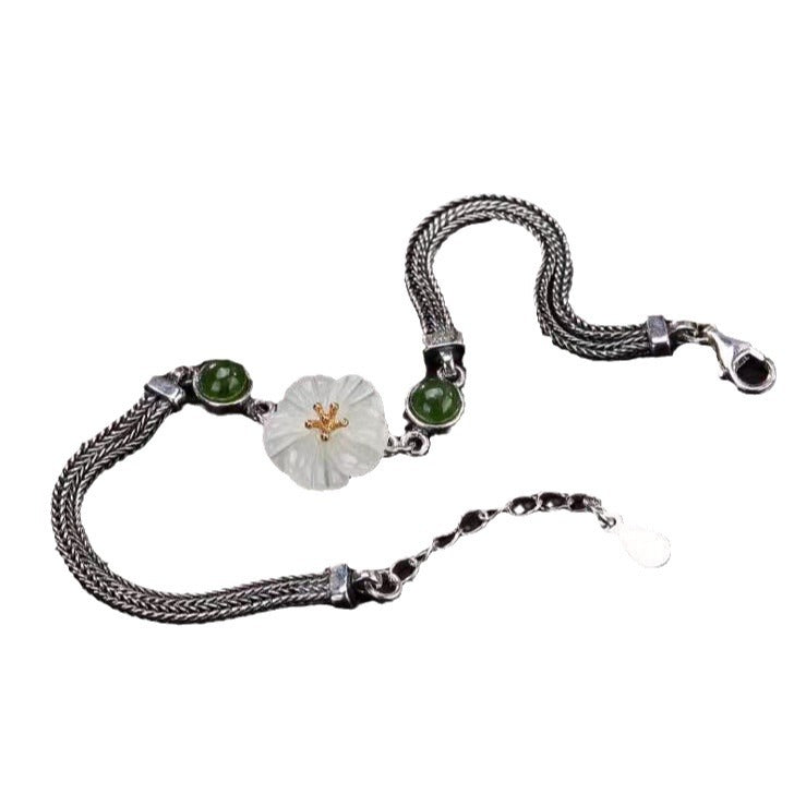 Argento Bracciale artigianale delicato