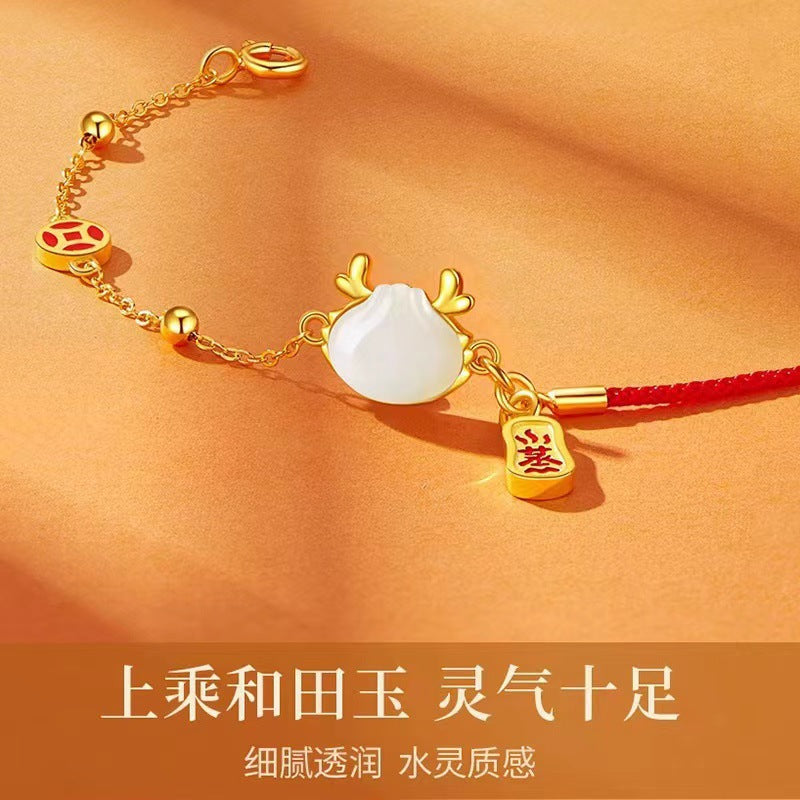 Argento Bracciale bellissimo con stile unico