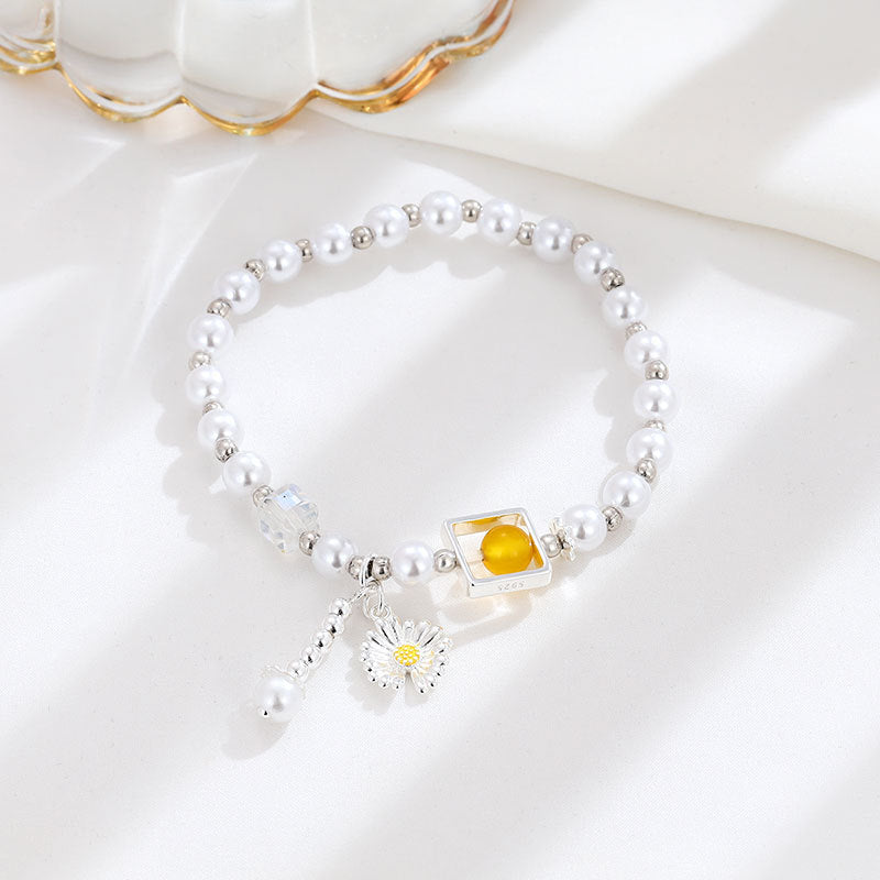 Argento Bracciale artigianale delicato