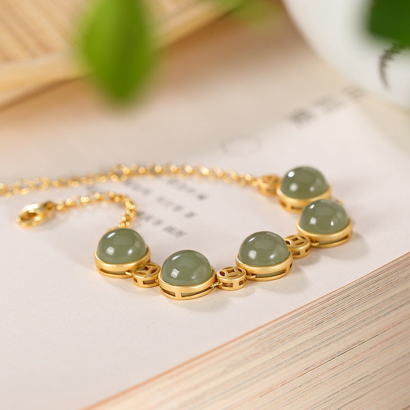 Argento Bracciale bellissimo con stile unico