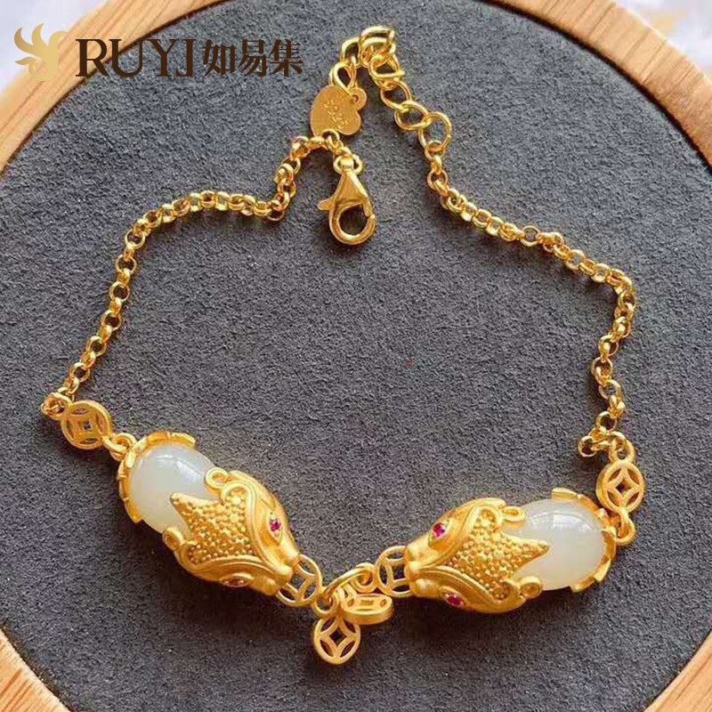 Argento Bracciale vintage fatto a mano