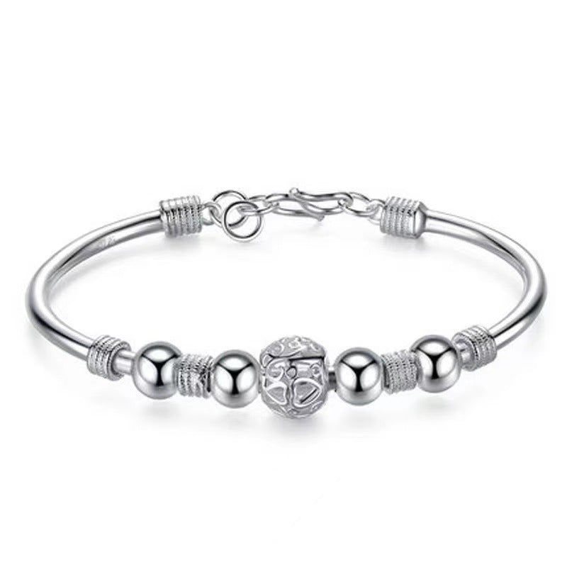 Argento Bracciale artigianale delicato