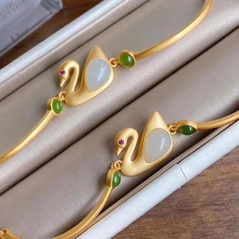 Argento Bracciale artigianale delicato