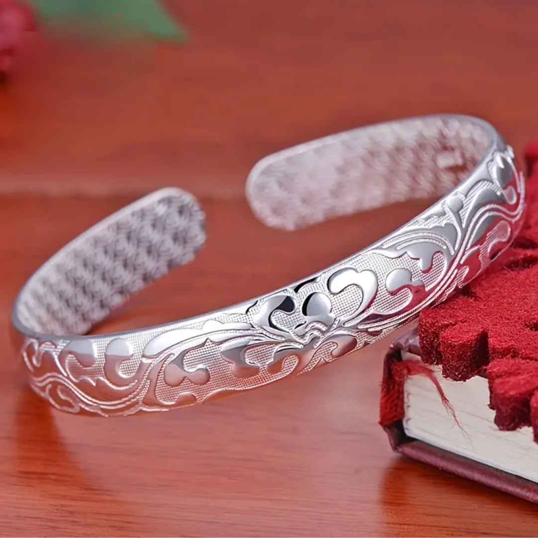 Argento Bracciale bellissimo con stile unico