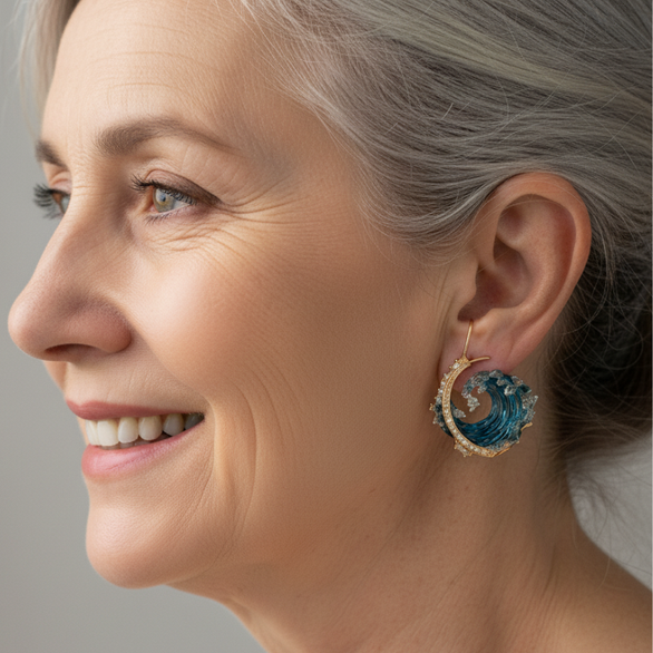 Orecchino vintage fatto a mano