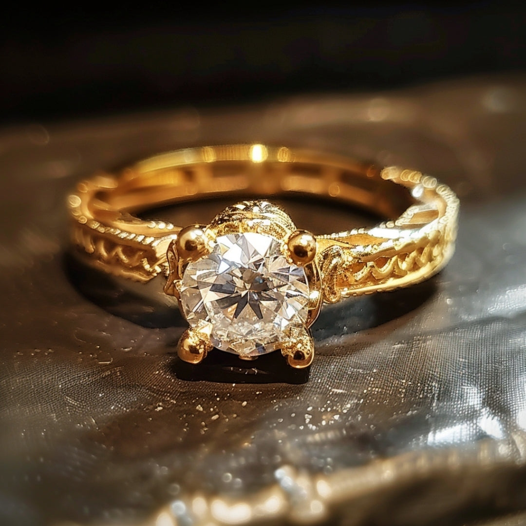 Oro Anello romantico per momenti speciali